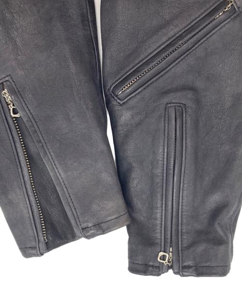 AVIREX（アヴィレックス）AVIREX (アヴィレックス) D‐POCKET DEER LEATHER JACKET ブラック サイズ:XLの古着・服飾アイテム