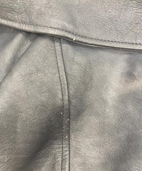 AVIREX（アヴィレックス）AVIREX (アヴィレックス) D‐POCKET DEER LEATHER JACKET ブラック サイズ:XLの古着・服飾アイテム