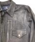 中古・古着 AVIREX (アヴィレックス) D‐POCKET DEER LEATHER JACKET ブラック サイズ:XL：32000円