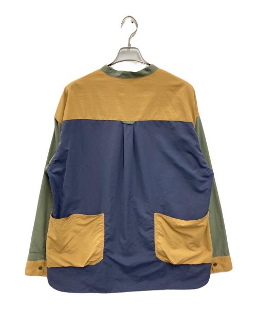 Columbia（コロンビア）Columbia (コロンビア) ヒューソンパーク ロングスリーブ シャツ グリーン×ネイビー サイズ:XLの古着・服飾アイテム