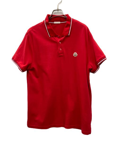 MONCLER（モンクレール）MONCLER (モンクレール) MAGLIA POLO MANICA CPRTA レッド サイズ:XLの古着・服飾アイテム