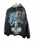 CACTUS JACK FOR FRAGMENT×Travis Scottカクタスジャック フォー フラグメント×トラヴィススコット）の古着「Skeleton Graffiti Full Zip Hoodie 