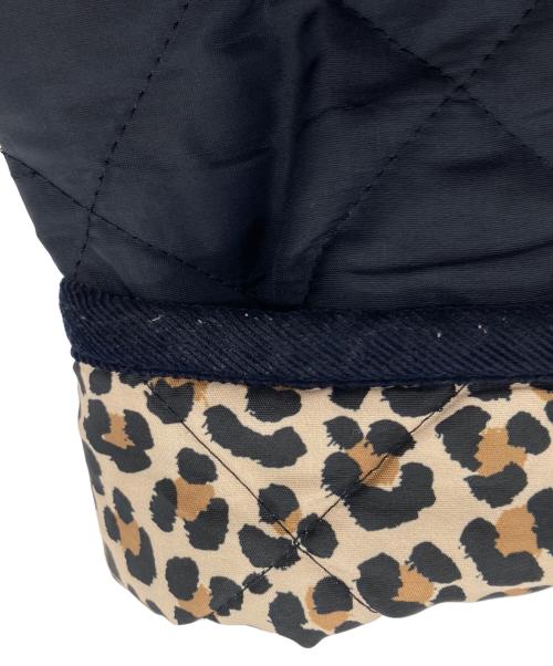 Traditional Weatherwear（トラディショナルウェザーウェア）Traditional Weatherwear (トラディショナルウェザーウェア) レオパードキルティングジャケット ブラック サイズ:36の古着・服飾アイテム