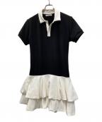 THE TOEザ・トゥー）の古着「Hydra Polo Onepiece」｜ブラック×ホワイト