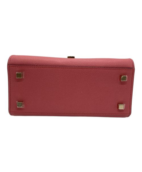 Valextra（ヴァレクストラ）Valextra (ヴァレクストラ) Mini Iside Shoulder Bag アンティークピンクの古着・服飾アイテム