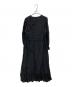 sara mallika (サラマリカ) STRIPE JQD GATHER DRESS ブラック サイズ:S：10000円