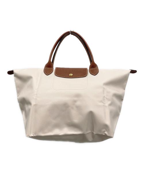 LONGCHAMP（ロンシャン）LONGCHAMP (ロンシャン) ル プリアージュ ラージ トップ ハンドル バッグ ベージュの古着・服飾アイテム