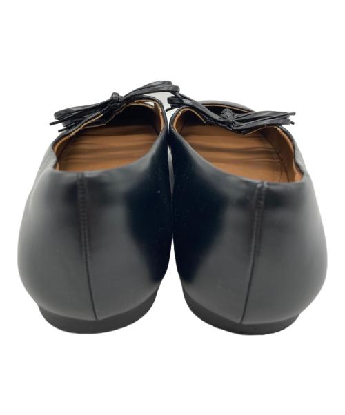 moussy（マウジー）moussy (マウジー) BOW BALLET パンプス ブラック サイズ:M(23.5~24cm)の古着・服飾アイテム