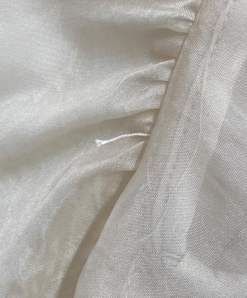 anuans（アニュアンス）anuans (アニュアンス) シアーボウタイボリュームブラウス ベージュ サイズ:FREEの古着・服飾アイテム