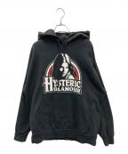 Hysteric Glamourヒステリックグラマー）の古着「オーバーサイズパーカー」｜ブラック