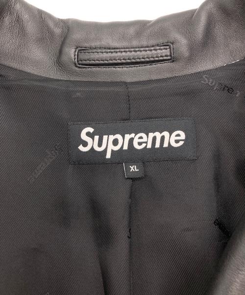 SUPREME（シュプリーム）Supreme (シュプリーム) Leather Blazer ブラック サイズ:XLの古着・服飾アイテム
