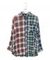 RALPH LAUREN（ラルフローレン）の古着「チェックリネンシャツ」｜グリーン×レッド