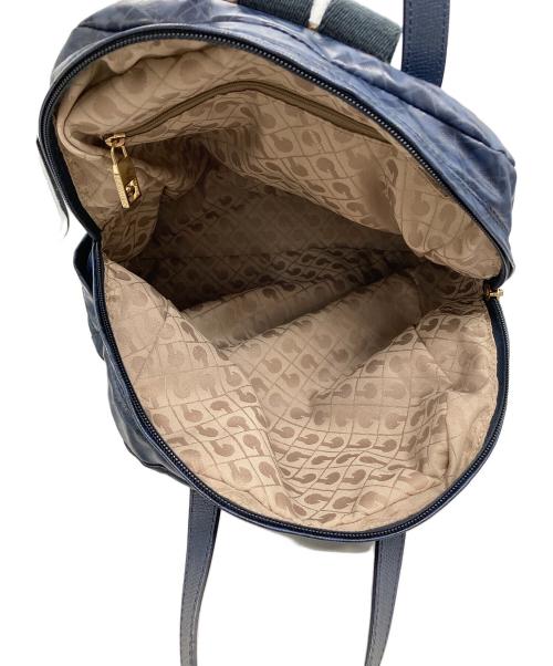 GHERARDINI（ゲラルディーニ）GHERARDINI (ゲラルディーニ) ロゴモチーフリュック ネイビーの古着・服飾アイテム