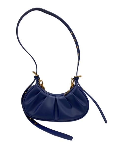 CHARLES & KEITH（チャールズアンドキース）CHARLES & KEITH (チャールズ＆キース) Duo ルーシュドカーブショルダーバッグ ネイビーの古着・服飾アイテム