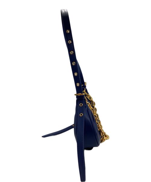 CHARLES & KEITH（チャールズアンドキース）CHARLES & KEITH (チャールズ＆キース) Duo ルーシュドカーブショルダーバッグ ネイビーの古着・服飾アイテム