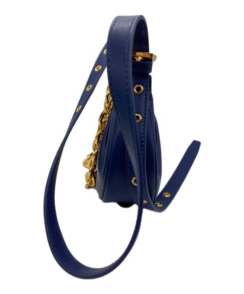 CHARLES & KEITH（チャールズアンドキース）CHARLES & KEITH (チャールズ＆キース) Duo ルーシュドカーブショルダーバッグ ネイビーの古着・服飾アイテム