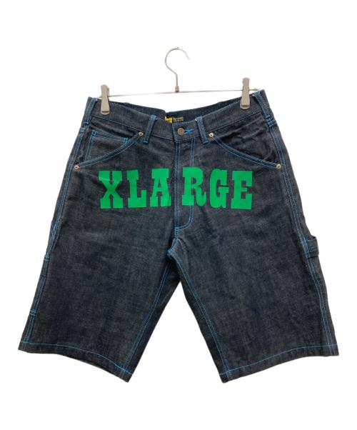 X-LARGE（エクストララージ）X-LARGE (エクストララージ) デニムペインターハーフパンツ インディゴ サイズ:32の古着・服飾アイテム