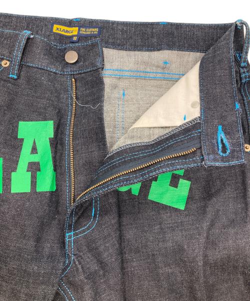 X-LARGE（エクストララージ）X-LARGE (エクストララージ) デニムペインターハーフパンツ インディゴ サイズ:32の古着・服飾アイテム