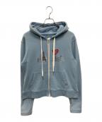 Dinoworksディノワークス）の古着「c/o Iori Yamaki Poris Hood」｜ブルー