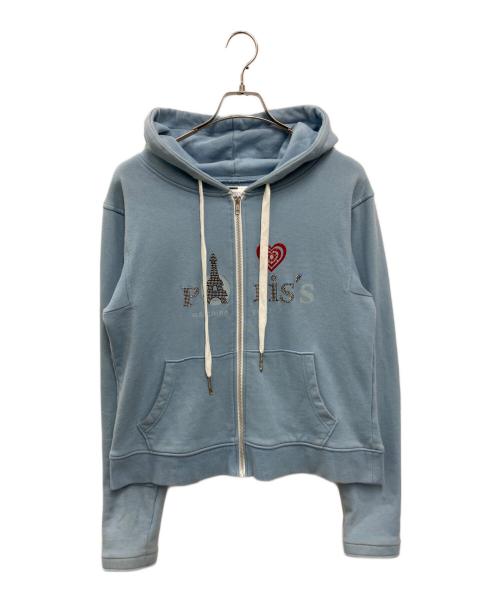 Dinoworks（ディノワークス）DINOWORKS (ディノワークス) c/o Iori Yamaki Poris Hood ブルー サイズ:FREEの古着・服飾アイテム