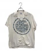 Pilgrimピルグリム）の古着「［古着］オープンカラーシャツ」｜ホワイト