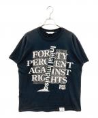 FORTY PERCENT AGAINST RIGHTSフォーティー パーセント アゲインスト ライツ）の古着「UNDER R EVENT SPECIAL T-SHIRT」｜ブラック