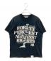 FORTY PERCENT AGAINST RIGHTS（フォーティー パーセント アゲインスト ライツ）の古着「UNDER R EVENT SPECIAL T-SHIRT」｜ブラック