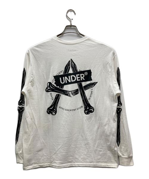 UNDER R（アンダーアール）UNDER R (アンダーアール) ANTI COUNTRY CLUB (アンタイ カントリー クラブ) L/S T-Shirt ホワイト サイズ:表記なしの古着・服飾アイテム