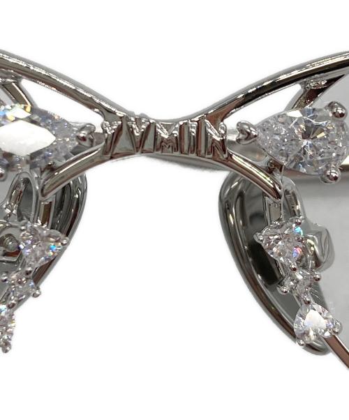 YVMIN（イヴミン）YVMIN (イヴミン) GEMSTONE PATCH UP GLASSES シルバーの古着・服飾アイテム