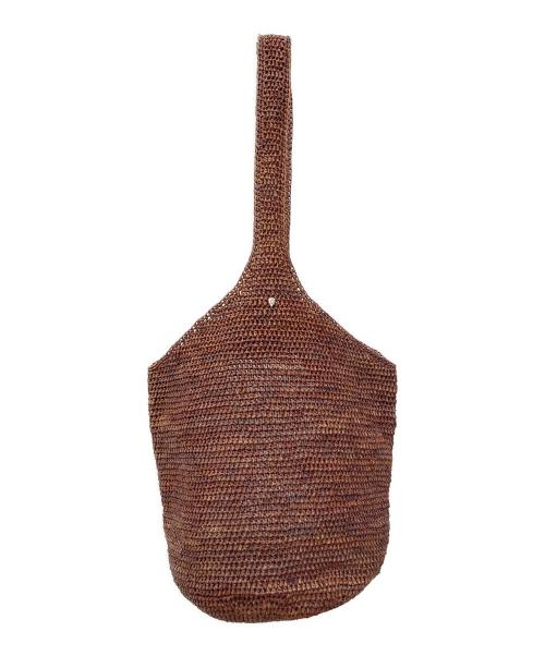 HELEN KAMINSKI（ヘレンカミンスキー）HELEN KAMINSKI (ヘレンカミンスキー) ラフィア ワンショルダーバッグ ブラウンの古着・服飾アイテム