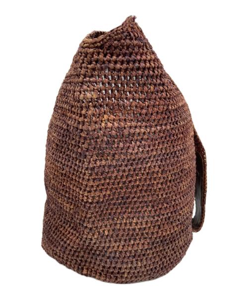 HELEN KAMINSKI（ヘレンカミンスキー）HELEN KAMINSKI (ヘレンカミンスキー) ラフィア ワンショルダーバッグ ブラウンの古着・服飾アイテム