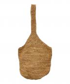 HELEN KAMINSKIヘレンカミンスキー）の古着「ラフィア ワンショルダーバッグ」｜ベージュ