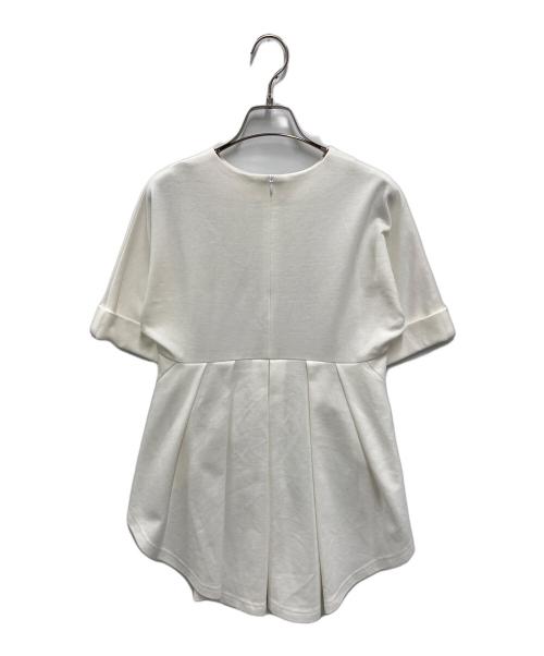 cygne（シーニュ）cygne (シーニュ) エンビトップス Mathieu ホワイト サイズ:FREEの古着・服飾アイテム