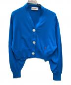 nagonstansナゴンスタンス）の古着「カーブスリーブカーディガン」｜ブルー