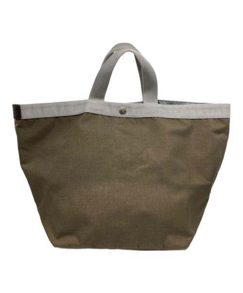 Herve Chapelier（エルベシャプリエ）Herve Chapelier (エルベシャプリエ) 725Cコーデュラ舟形トートバッグ トープ ×シルバーの古着・服飾アイテム