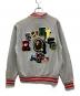 BAPE BY A BATHING APE (ベイプバイアベイシングエイプ) バックマルチロゴスウェットスタジャン グレー サイズ:S：9000円
