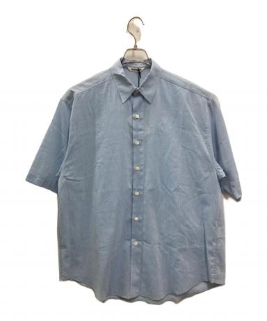 【美品】オーラリー　HARD TWIST FINX ORGANDY SHIRT 中古・古着通販】AURALEE (オーラリー) HARD TWIST FINX ORGANDY HALF
