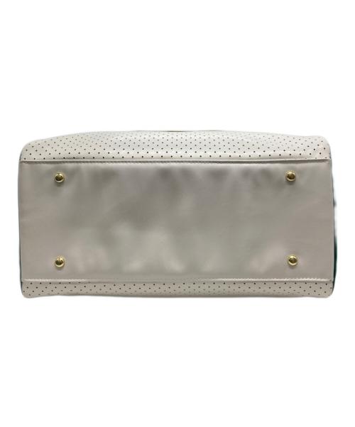 adidas（アディダス）adidas (アディダス) ボウリングバッグ ホワイト×グリーンの古着・服飾アイテム