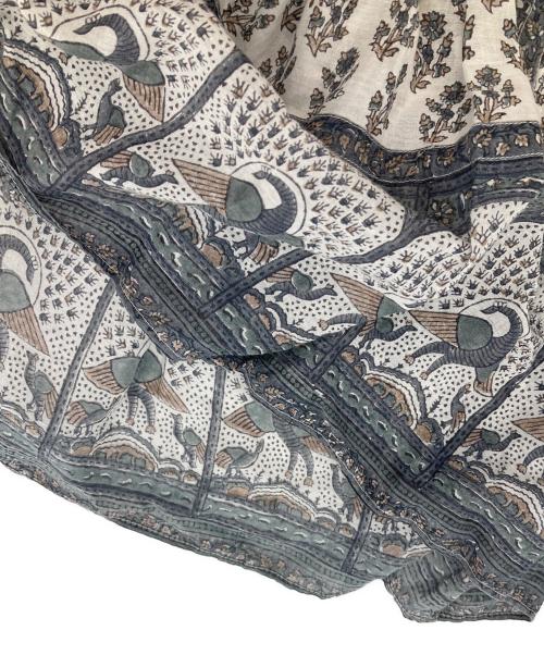 maison de soil（メゾンドソイル）maison de soil (メゾンドソイル) 総柄ワンピース ブルー サイズ:表記無の古着・服飾アイテム