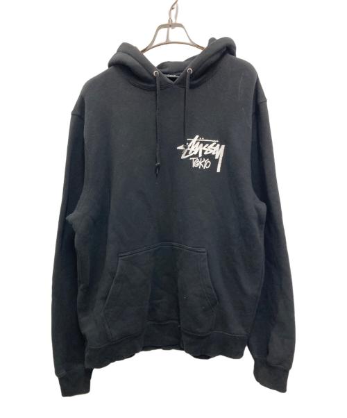 stussy（ステューシー）stussy (ステューシー) Basic Stussy Tokyo Hood ブラック サイズ:Mの古着・服飾アイテム