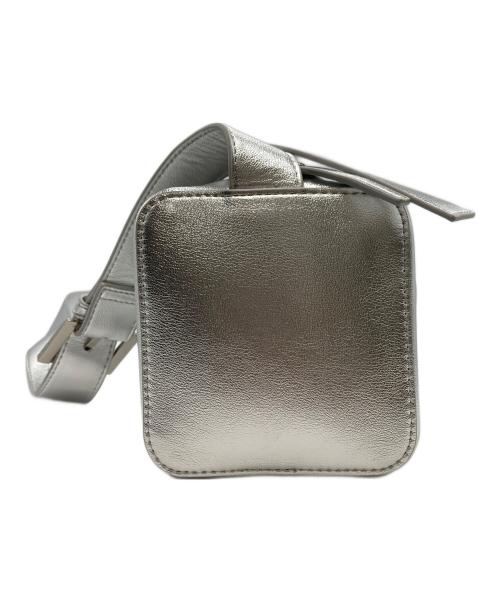 SALON adam et rope'（サロンアダムエロペ）SALON adam et rope' (サロンアダムエロペ) レザーボックスショルダーバッグ シルバーの古着・服飾アイテム