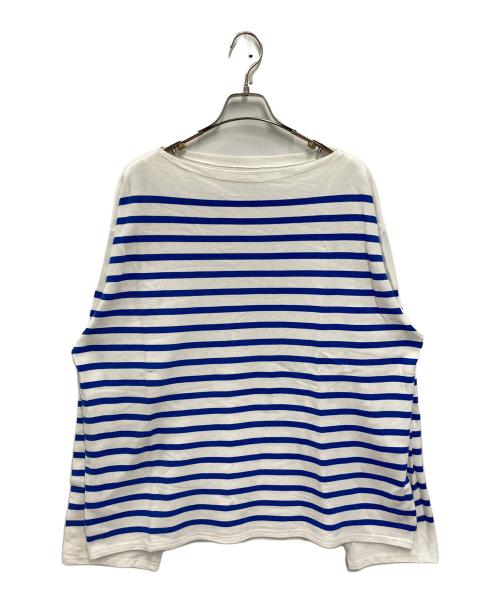 OUTIL（ウティ）OUTIL (ウティ) TRICOT AAST バスクシャツ ホワイト×ブルー サイズ:3の古着・服飾アイテム