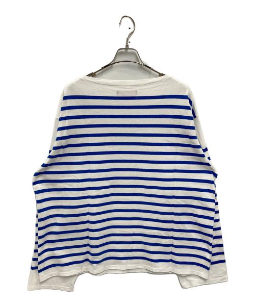 OUTIL（ウティ）OUTIL (ウティ) TRICOT AAST バスクシャツ ホワイト×ブルー サイズ:3の古着・服飾アイテム