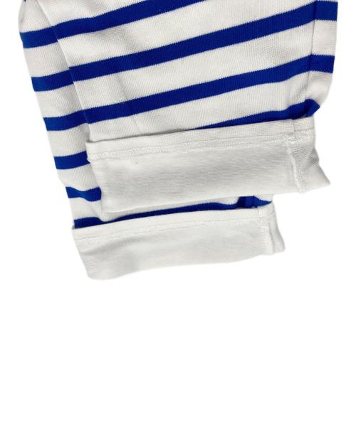OUTIL（ウティ）OUTIL (ウティ) TRICOT AAST バスクシャツ ホワイト×ブルー サイズ:3の古着・服飾アイテム