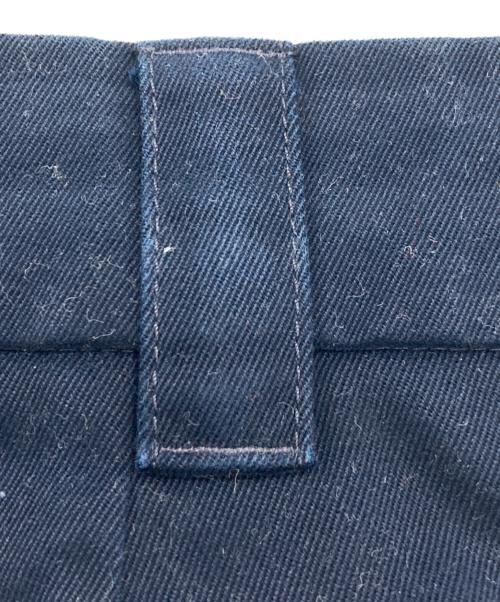 STUDIO NICHOLSON（スタジオ ニコルソン）STUDIO NICHOLSON (スタジオ ニコルソン) SORTE PEACHED COTTON TWILL VOLUME PLEAT PANTS ネイビー サイズ:XLの古着・服飾アイテム