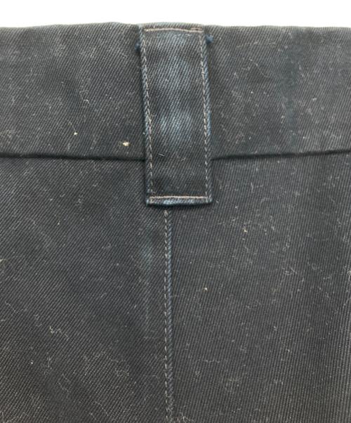 STUDIO NICHOLSON（スタジオ ニコルソン）STUDIO NICHOLSON (スタジオ ニコルソン) SORTE PEACHED COTTON TWILL VOLUME PLEAT PANTS ネイビー サイズ:XLの古着・服飾アイテム