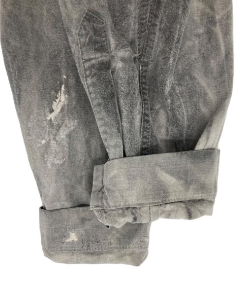 FRANK LEDER（フランクリーダー）FRANK LEDER (フランクリーダー) ブリーチ加工シャツ グレー サイズ:記載なしの古着・服飾アイテム