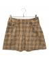 BURBERRY BLUE LABEL（バーバリーロンドンブルーレーベル）の古着「ノバチェック台形ミニスカート」｜ブラウン