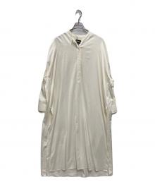 CHAOS（カオス）の古着「トリムサテンシャツワンピース」｜ホワイト