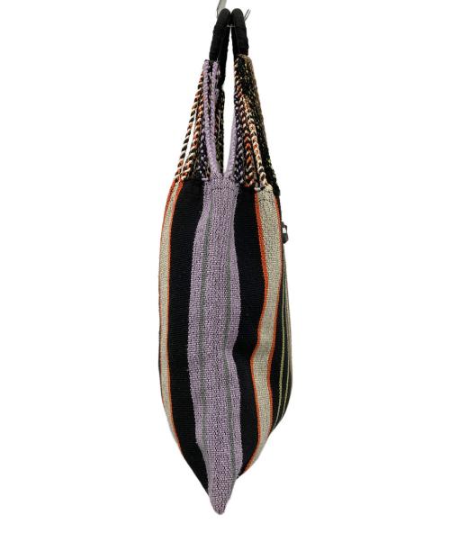 MARNI FLOWER CAFE（マルニフラワーカフェ）MARNI FLOWER CAFE (マルニフラワーカフェ) ハンモックバッグ ブラック×パープルの古着・服飾アイテム